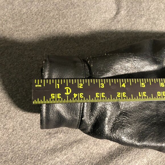 Vintage Max USA Black Leather Jacket XXL Removable Liner Included - Picture 10 of 16